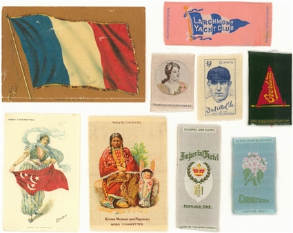1910s Tobacco Silks Collection (174 Different) – Including Scarce "Type" Examples